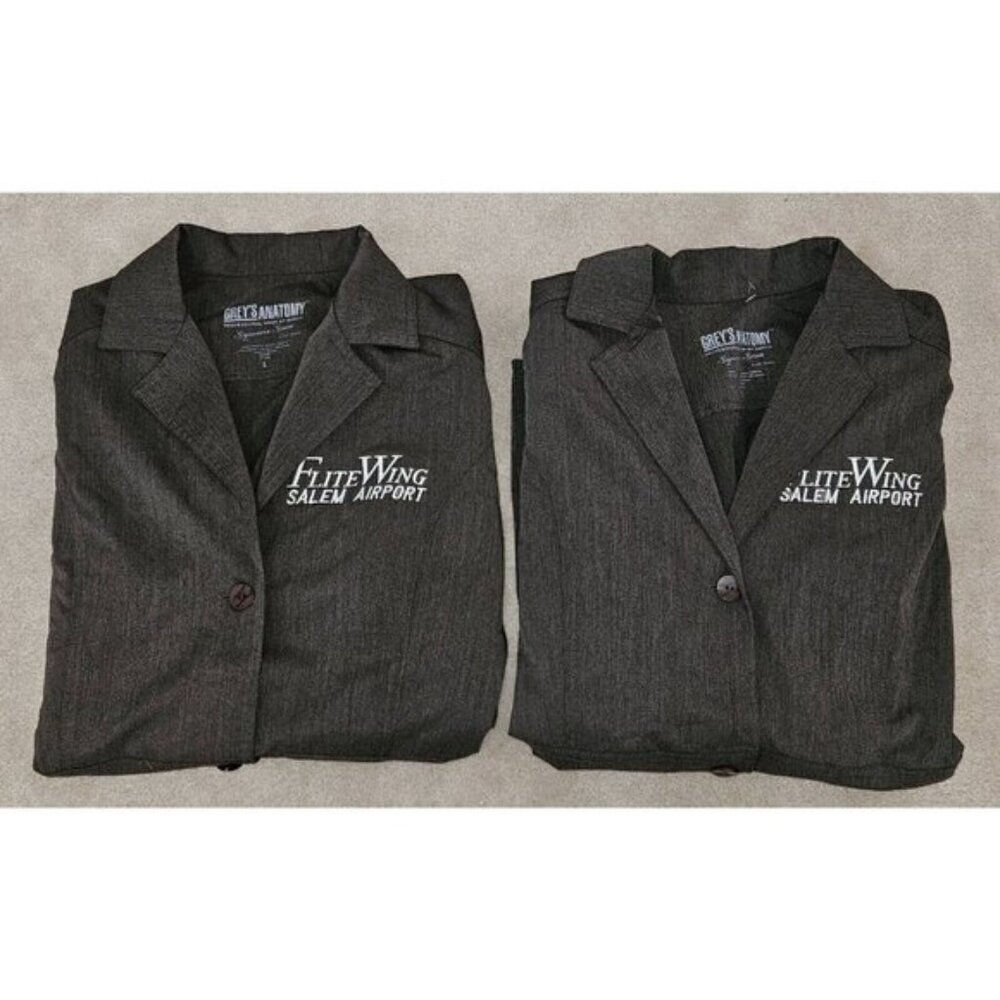 NWT 2 Grey's Anatomy Barco Jacket Size Large Flite Wing Salem Airport Halloween